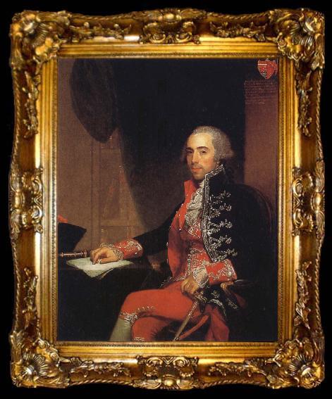 framed  Gilbert Stuart Portrait of Don Jose de Jaudenes y Nebot, ta009-2
